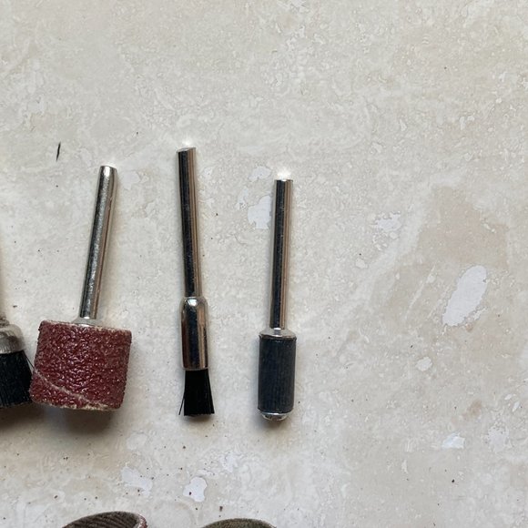 Electric Grind Rotary Drill Router Bits Tool Accessory Kit Set + Sand Paper Roll - Picture 3 of 4